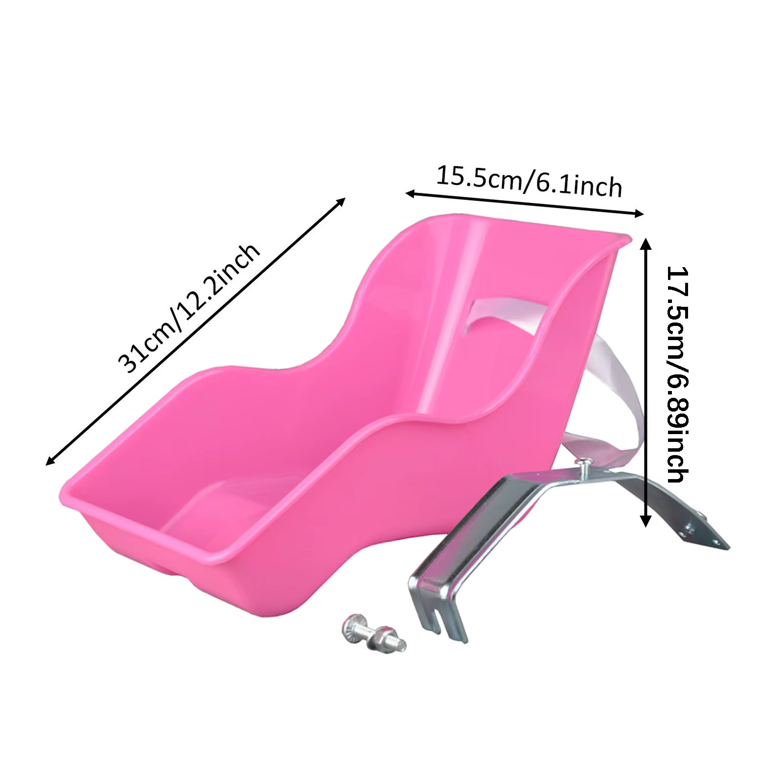 Porte-siège de vélo pour poupée bébé, poupées de taille Standard, animaux en peluche, ajustement con