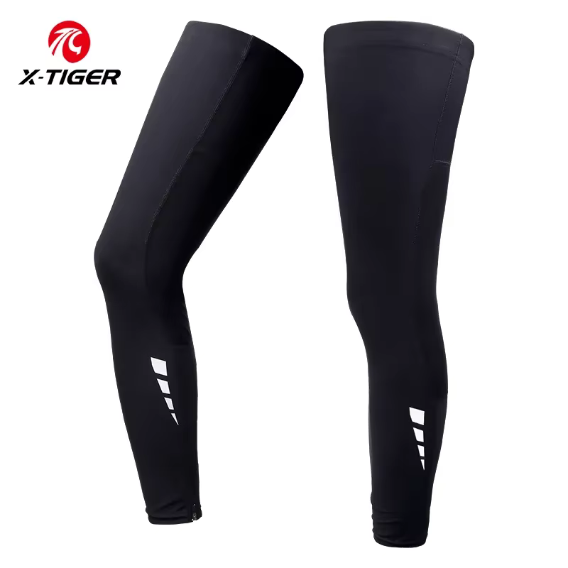 X-TIGER Manchon de jambe de vélo Manchon de bras de sport Manchons de jambe anti-UV en tissu glacé M