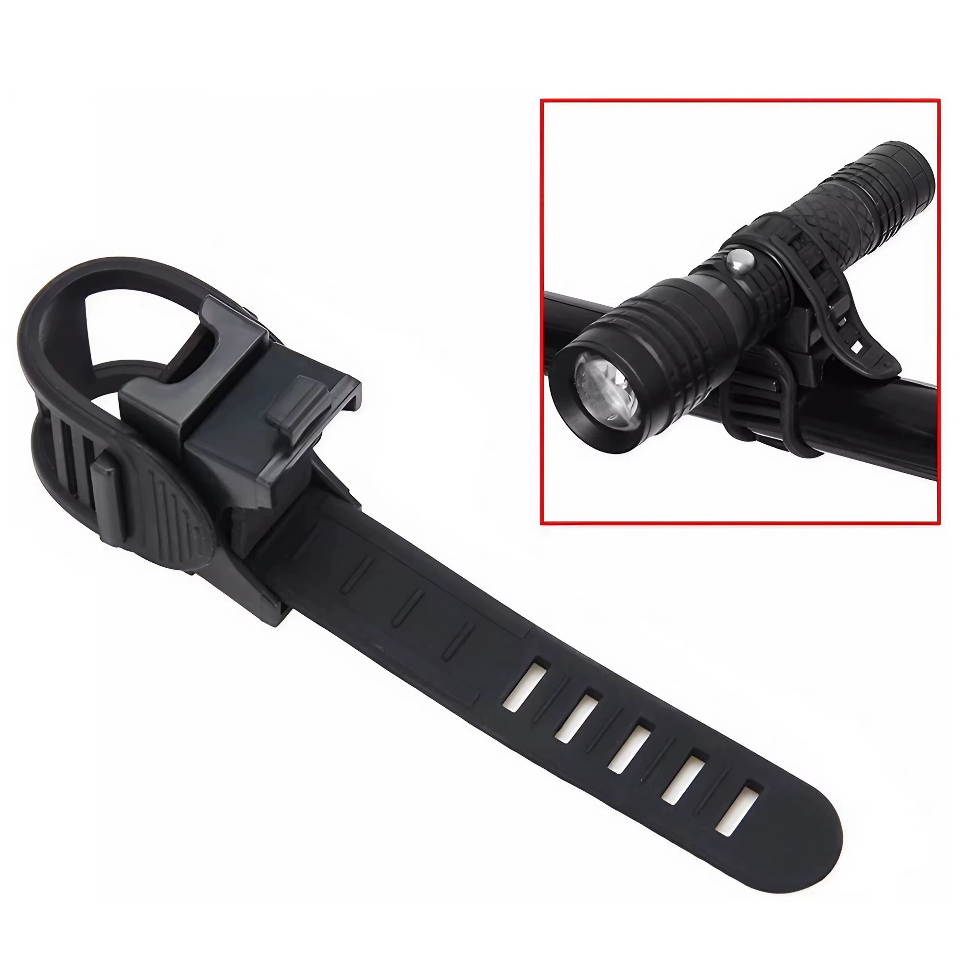 360 ° Support de variété de vélo réglable, lampe de poche de vélo, pince de torche, support de monta