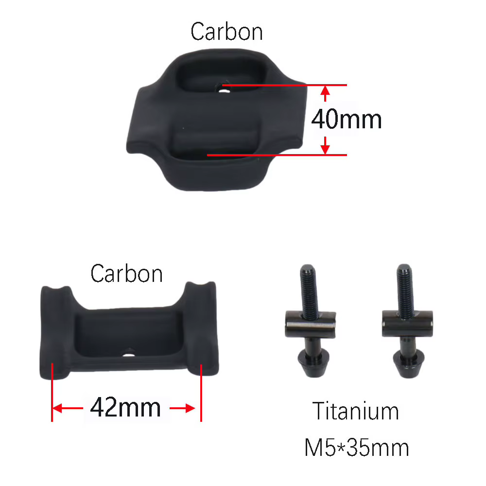 ELITA ONECarbon tige de selle remplacement fibre de carbone couvercle supérieur Base boulons en tita