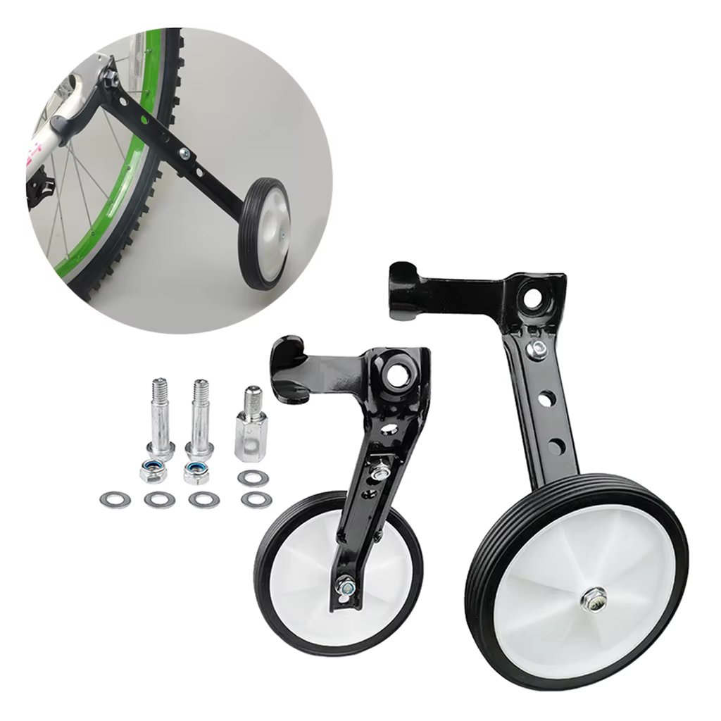 Paire de roues d'entraînement de vélo, 16 18 20 22 24 pouces, vitesse unique, stabilisateur, support
