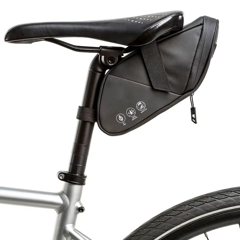 Sac de selle réfléchissant imperméable pour vélo, accessoires de vélo, vtt, ensemble d'outils de bic