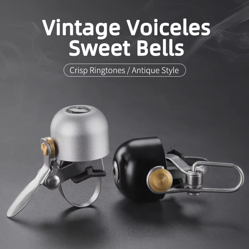 ROCKBROS sonnette de vélo anneau de cyclisme vélo rétro cloches classiques qualité sonore claire vtt