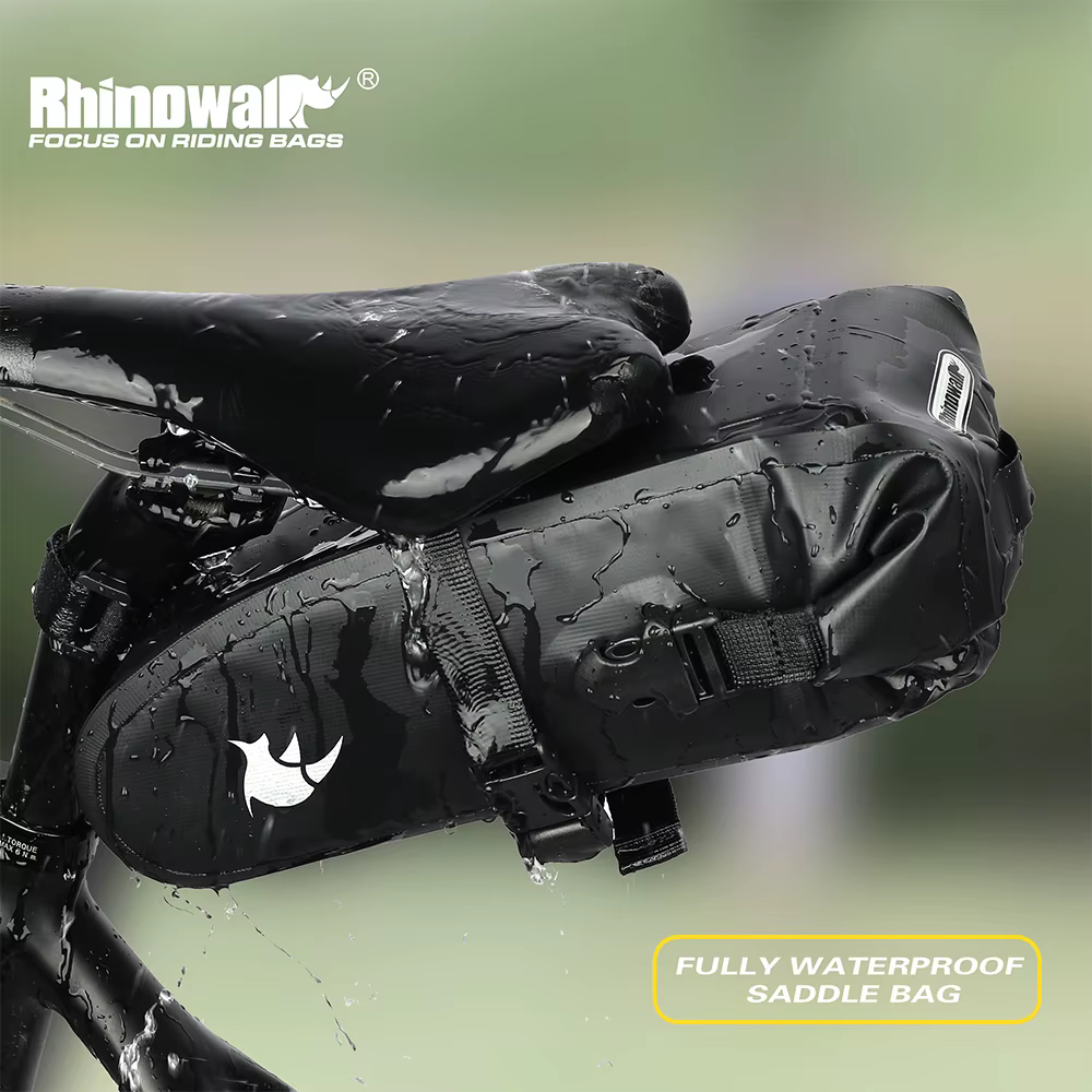 Rhinowalk Sac de Selle de Vélo, Entièrement Étanche pour le Cyclisme, VTT, Outils de Réparation de R