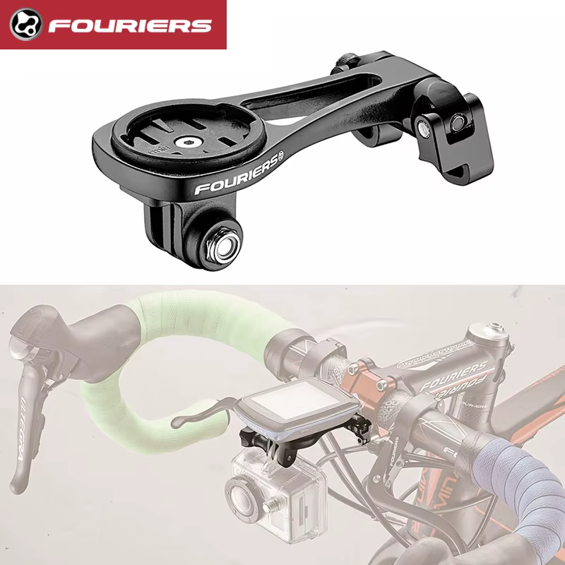 Fouriers – tige de montage GPS réglable pour ordinateur, Extension de capuchon avant pour Wahoo Bryt