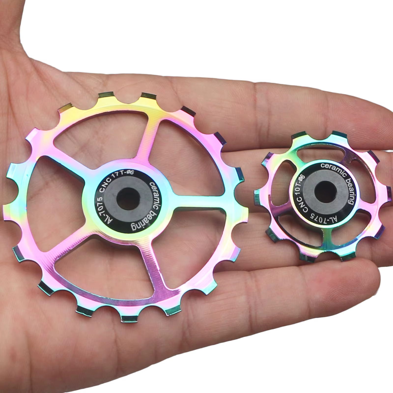 Poulie de dérailleur arrière à rouleau 10T 11T 12T 13T 14T 15T 16T 17T, roulement en céramique, roue