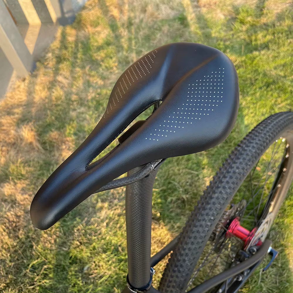 ELITA ONE selle en carbone Super légère 240x143/155mm 96g vtt vélo de route coussin en cuir siège de