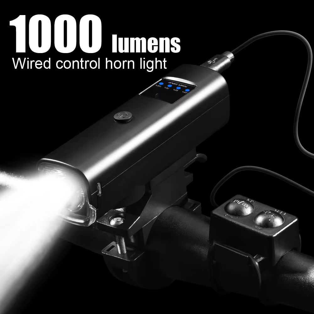 NEWBOLER vélo lumière étanche à la pluie USB Rechargeable LED 2000mAh vtt avant lampe phare cyclisme