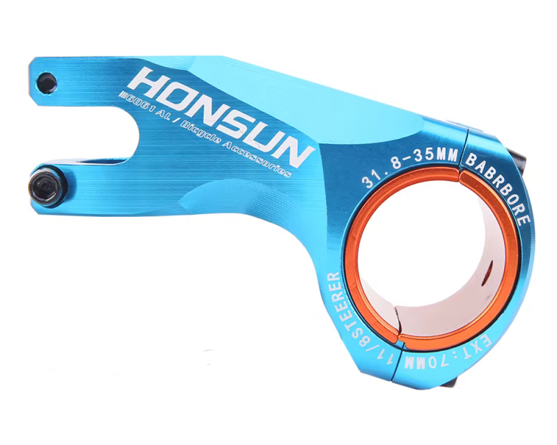 TANKE tige de vélo 31.8-35mm 70mm HONSUN CNC tige de vélo de route vtt ultralégère 17 degrés Aolly X