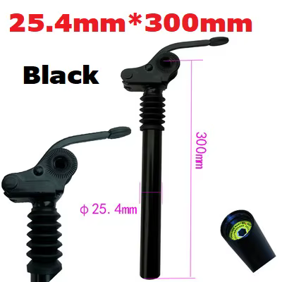 Tige de selle de vélo électrique pliante, 25.4mm 27.2mm 28.6mm 31.8mm 33.9mm, tige de selle pliante 