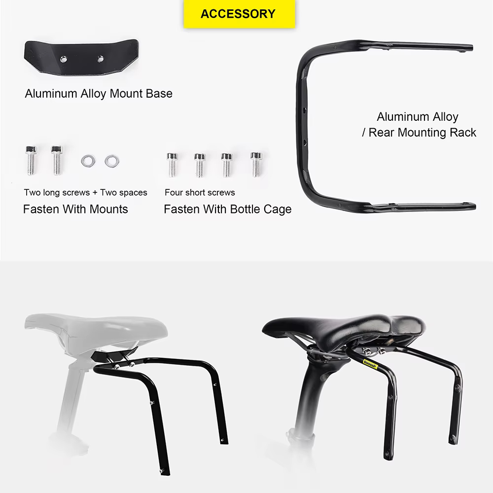 Rhinowheel – sac de vélo 10L-13L étanche, support de vélo et stabilisateur de grande capacité, sacoc