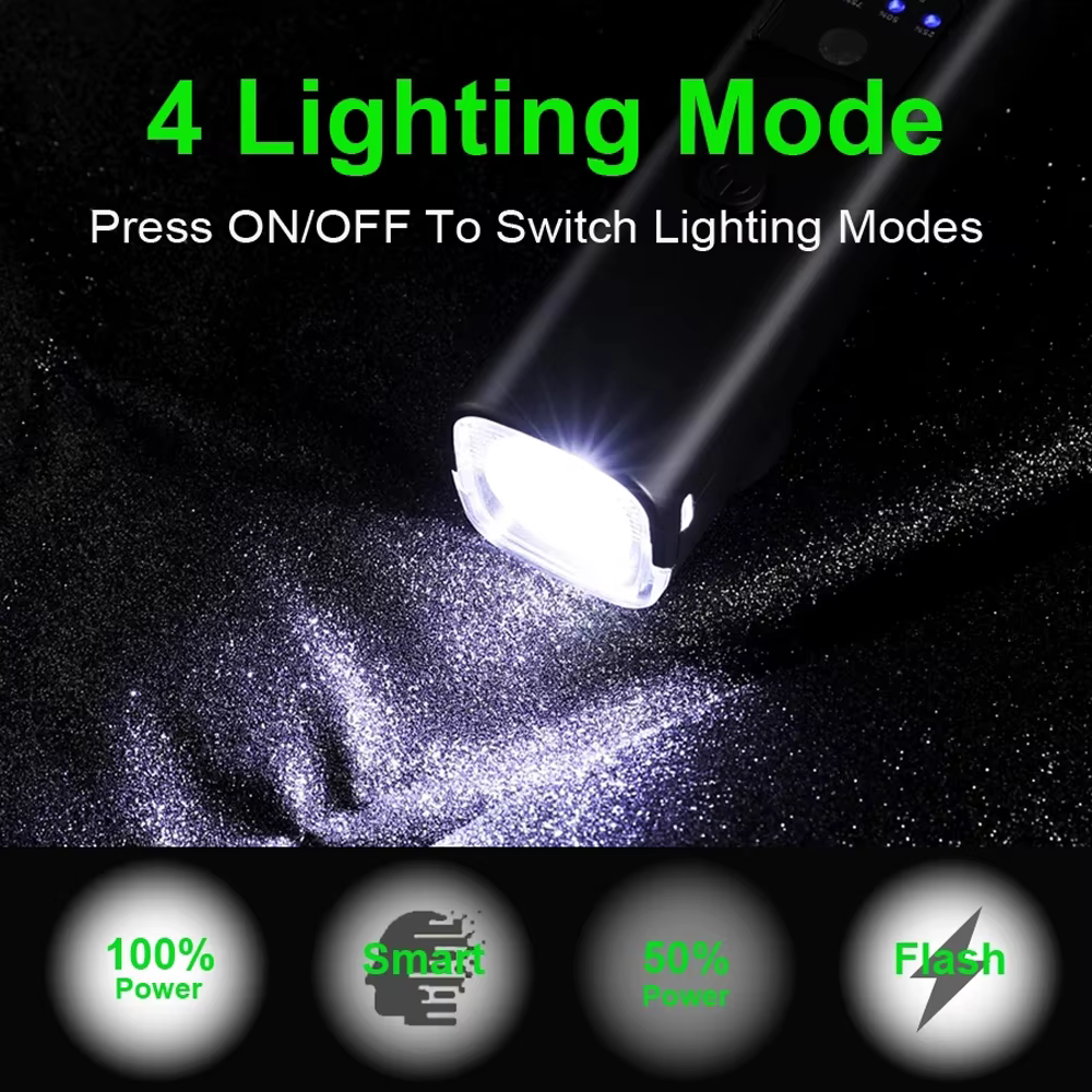 NEWBOLER vélo lumière étanche à la pluie USB Rechargeable LED 2000mAh vtt avant lampe phare cyclisme