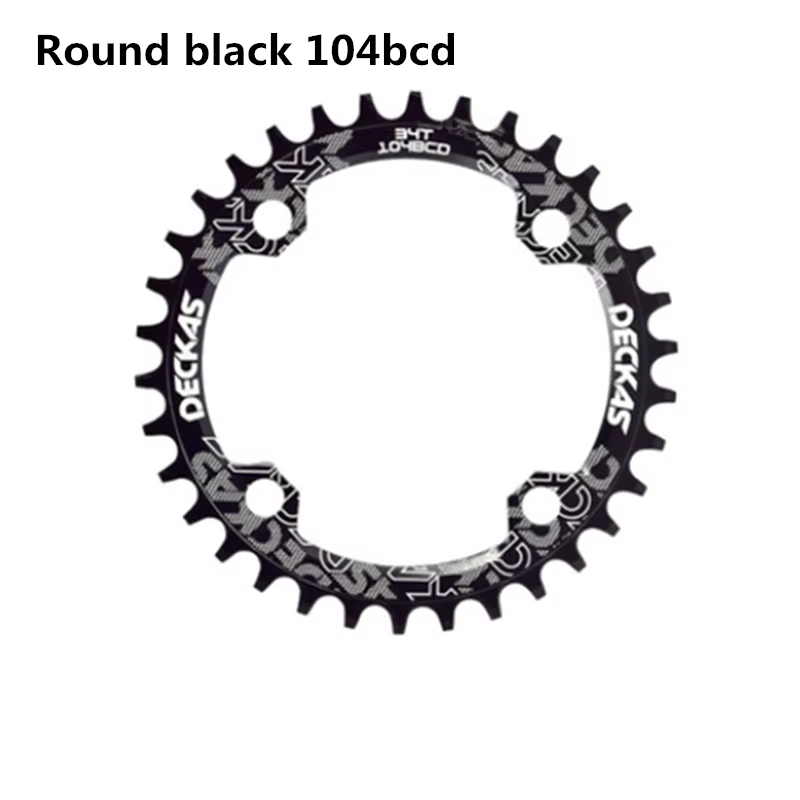 Deckas 104BCD rond étroit large plateau vtt VTT vélo 104BCD 32T 34T 36T 38T pédalier dent plaque piè