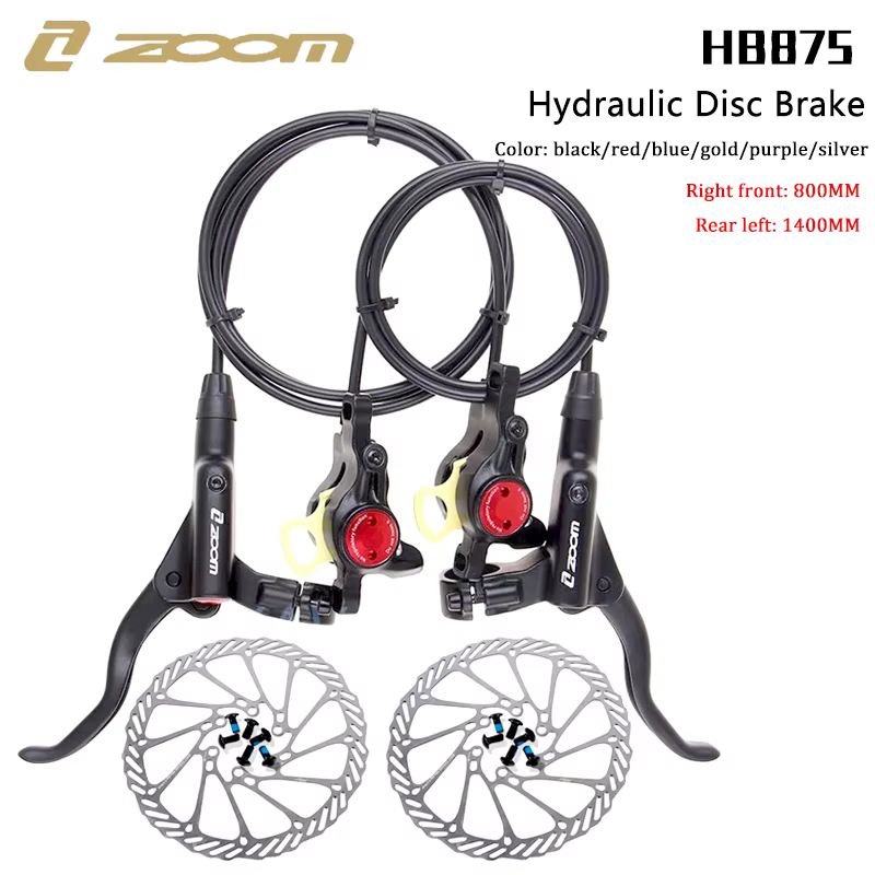 Zwing M HB875-Jeu d'étriers hydrauliques pour freins à disque VTT, 800/1400mm, avec rotor 160mm