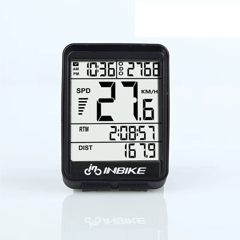 INBIKE 2.1 pouces vélo ordinateur sans fil étanche à la pluie multifonction équitation vélo odomètre
