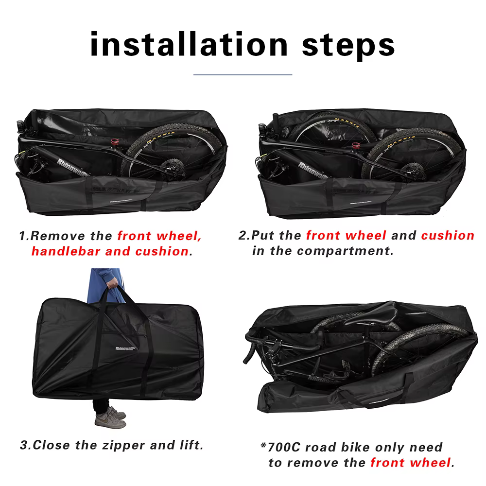 Rhinowalk – sacs de rangement pour vélos de route, 27.5 pouces et moins, 700c, accessoires épais, no