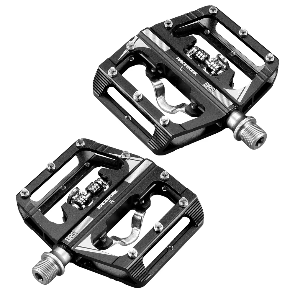 RACEWORK vtt ensemble de pédales automatiques Clip simple face Compact Double fonction compteur de p
