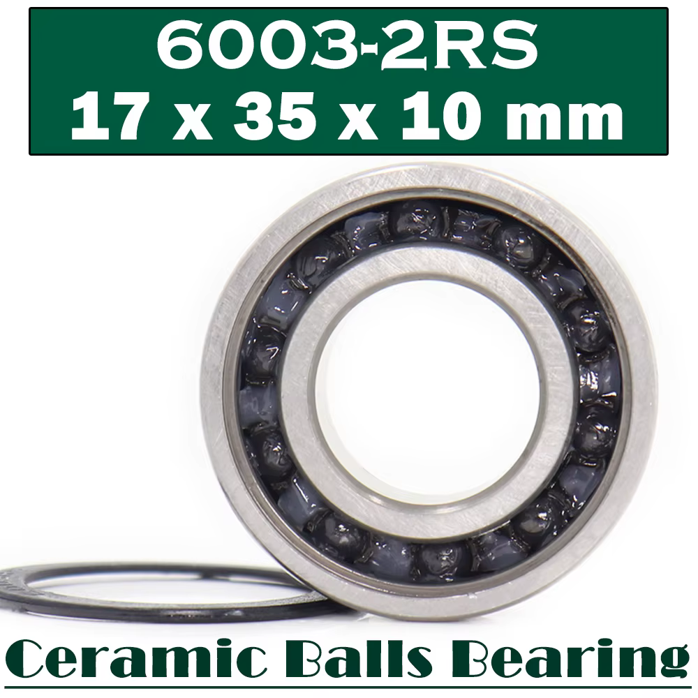 Roulement en céramique hybride 6003, 17x35x10mm (1 pièce) supports de pédalier de vélo, pièces de re