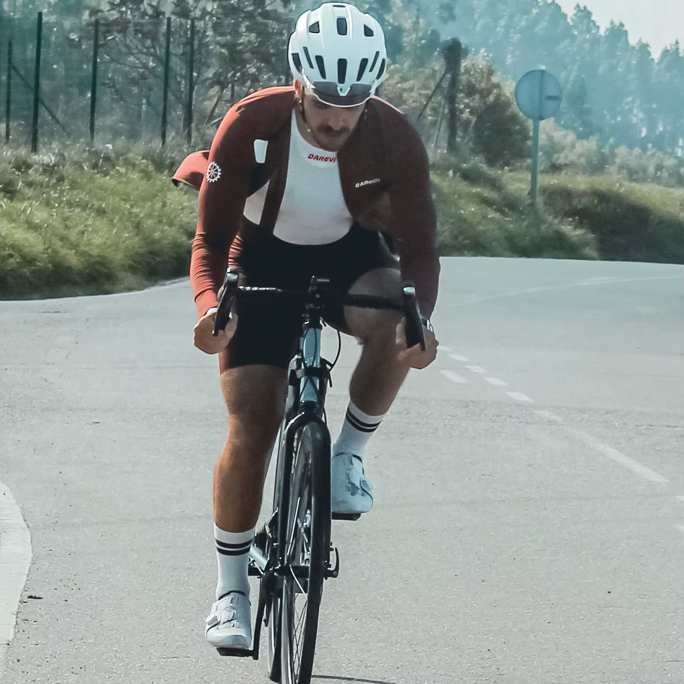 DAREVIE cyclisme première couche petite taille homme Compression sans couture vélo GYM cyclisme inté