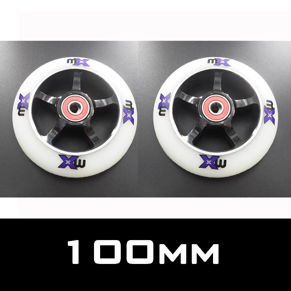 2 pièces roue de Scooter en alliage d'aluminium 88A 110mm 100mm MGP pneu de Scooter rodas roue de pa