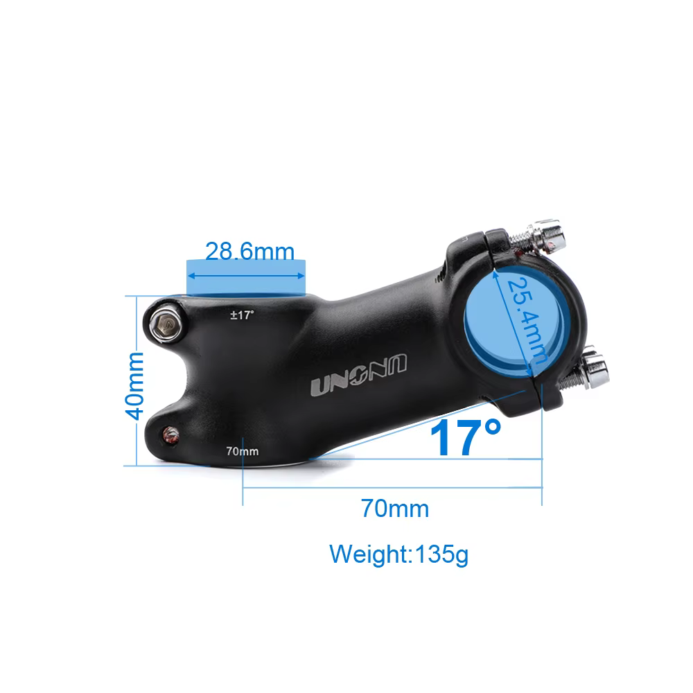 UNO vtt puissance 25.4 guidon Riser 17 degrés vélo guidon tige pièces de vélo poignée vélo tige hors