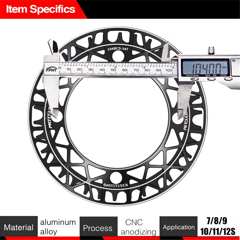 MOTSUV-Pédalier de vélo commencerBCD, 34T, 36T, 38T, pignon intégré, plateau avec plaque de protecti