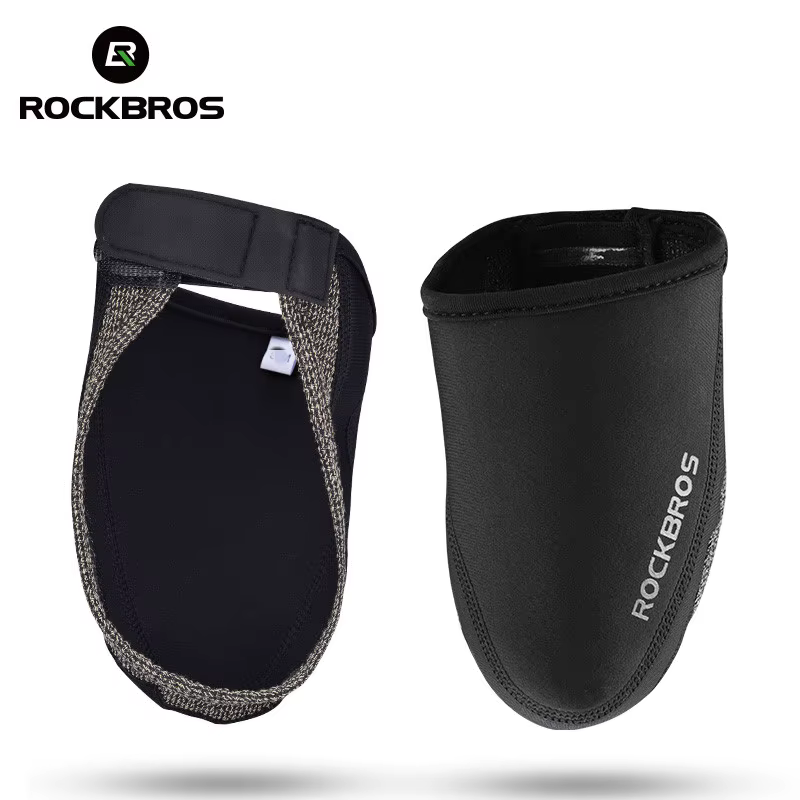 ROCKBROS – couvre-chaussures de cyclisme, coupe-vent, tissu résistant à l'abrasion, garde au chaud, 