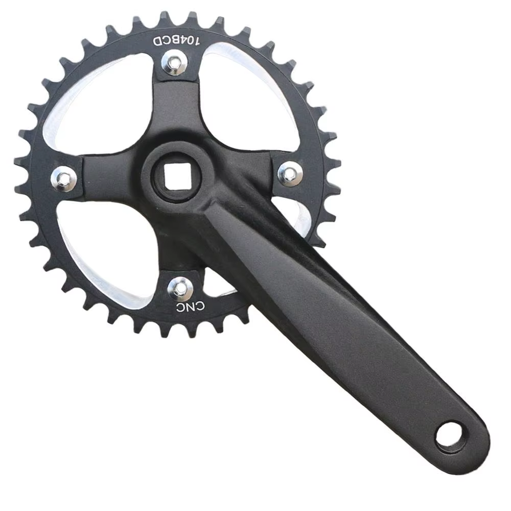 104BCD – pignon de manivelle de vélo, 152/165/170mm, pour vtt, trou carré, 30T 32T 34T 36T 38T, plat
