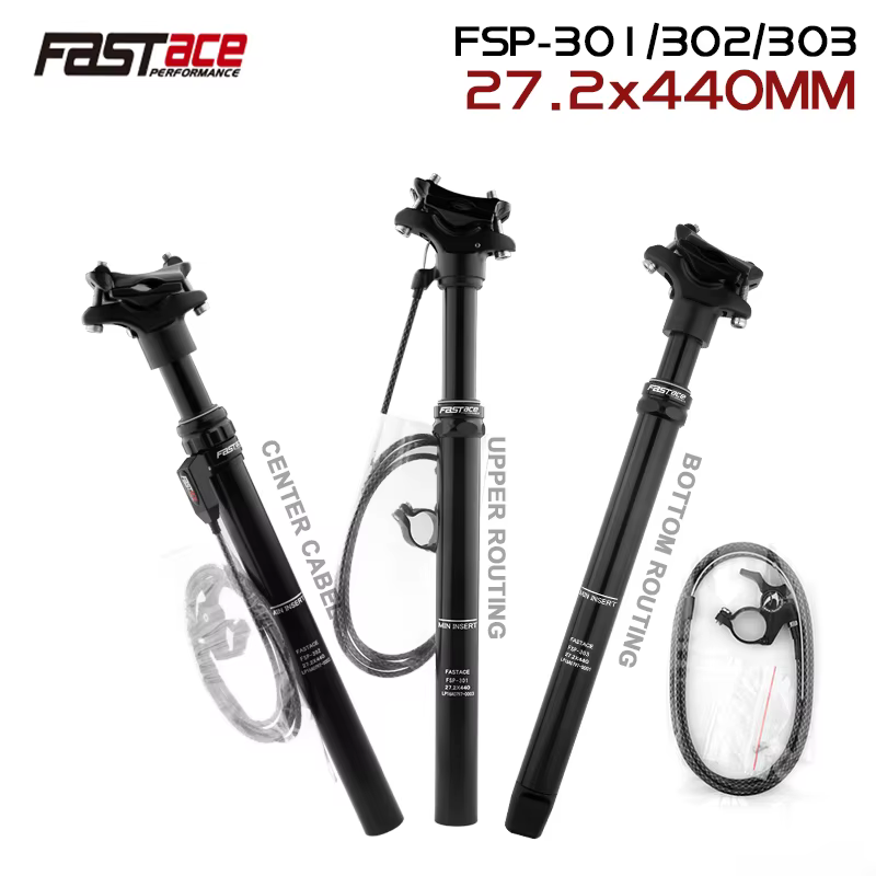 Fastace-Tige de dégager télescopique VTT, compte-gouttes réglable, levier de dégager VTT, longueur 2