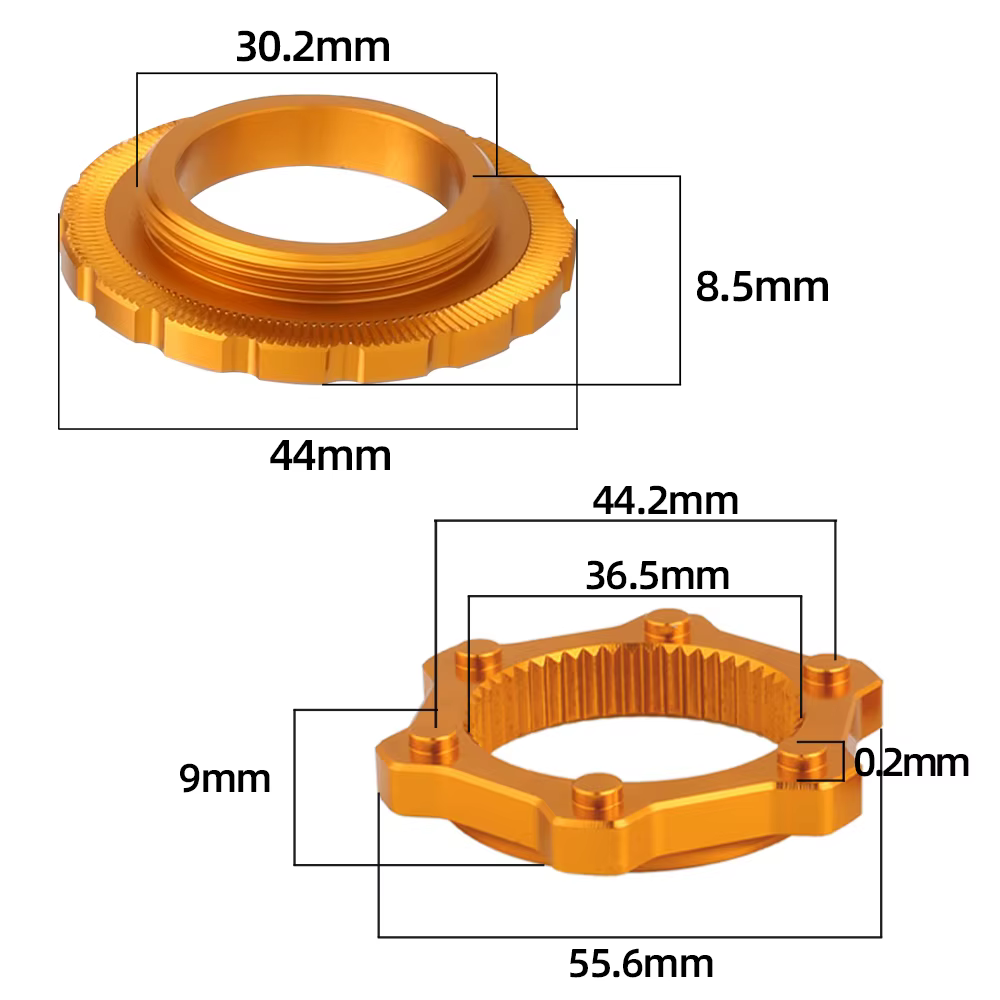 TANKE – serrure centrale de moyeu de vélo vers adaptateur à 6 trous, Conversion de verrouillage cent