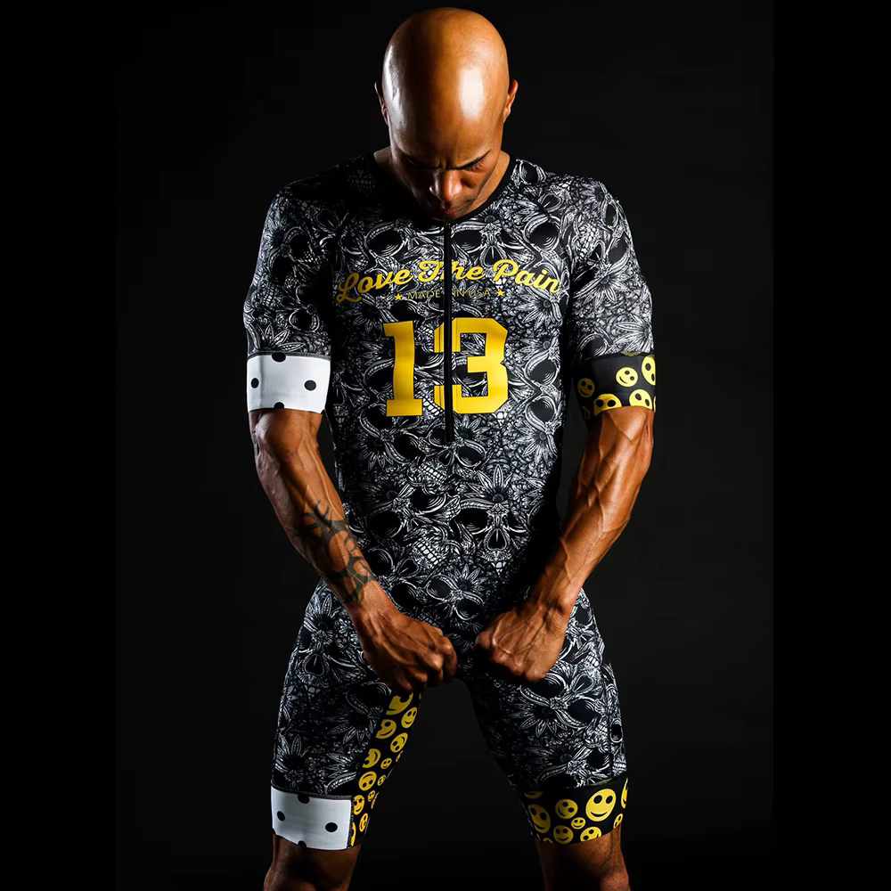Love The Pain Man combinaison de cyclisme tenue de Triathlon été court vélo maillot de cyclisme ense