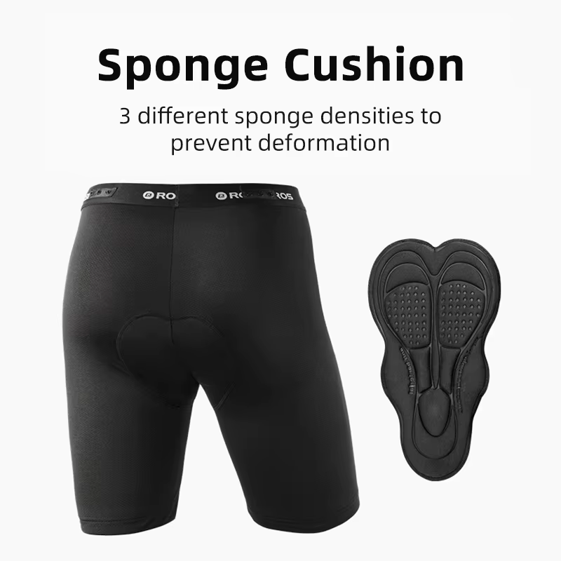 ROCKBROS – short de cyclisme pour homme, respirant, Double couche, séchage rapide, pour vtt, vélo de