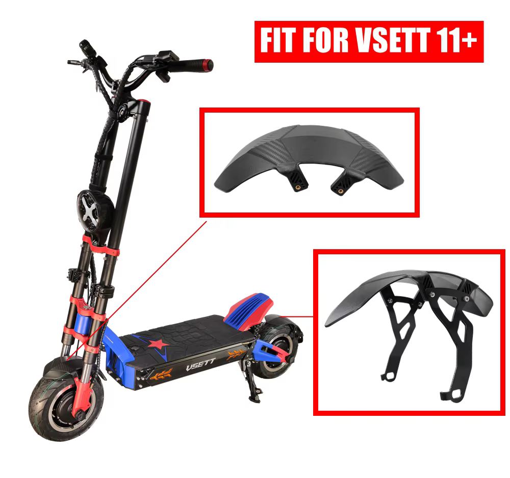 VSETT-Garde-boue avant et arrière pour scooter électrique VSETT 11 +, pièces de rechange, couvercle 