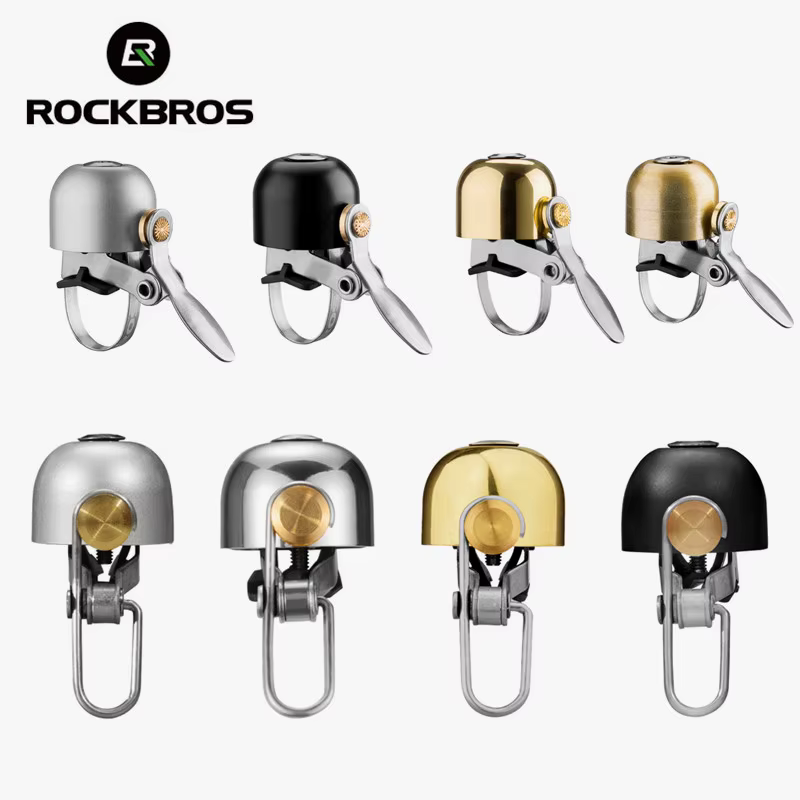 ROCKBROS sonnette de vélo anneau de cyclisme vélo rétro cloches classiques qualité sonore claire vtt