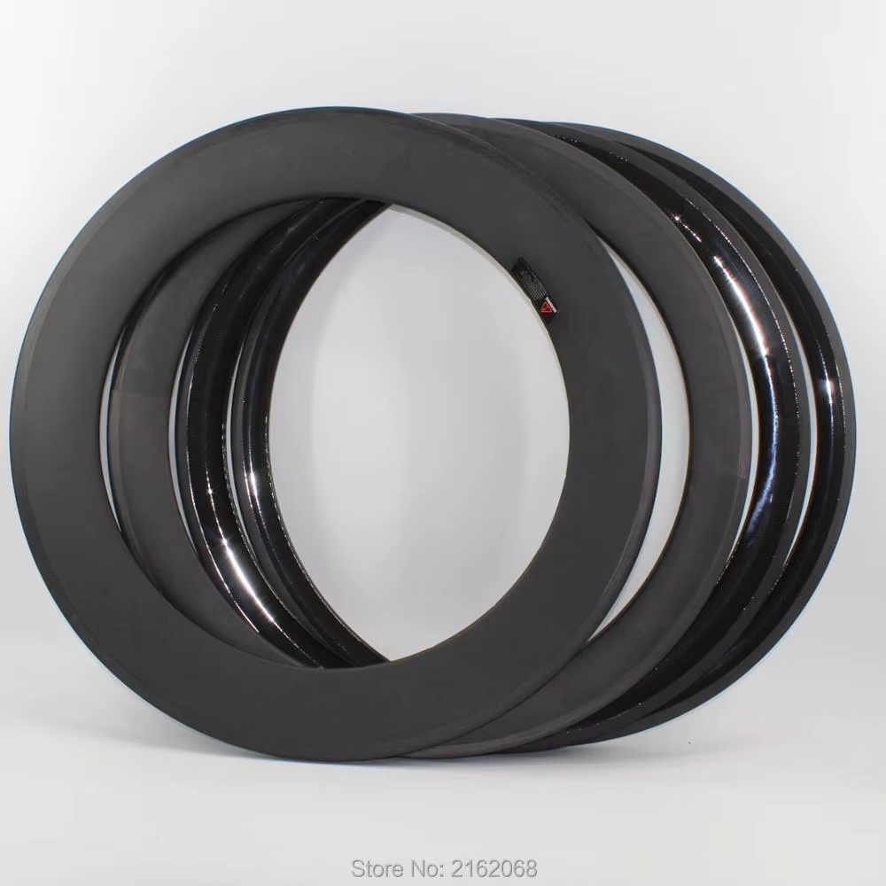 Roues de vélo de route 700C 38 50 60 88mm 3K UD, entièrement en fibre de carbone, pneu tubulaire en