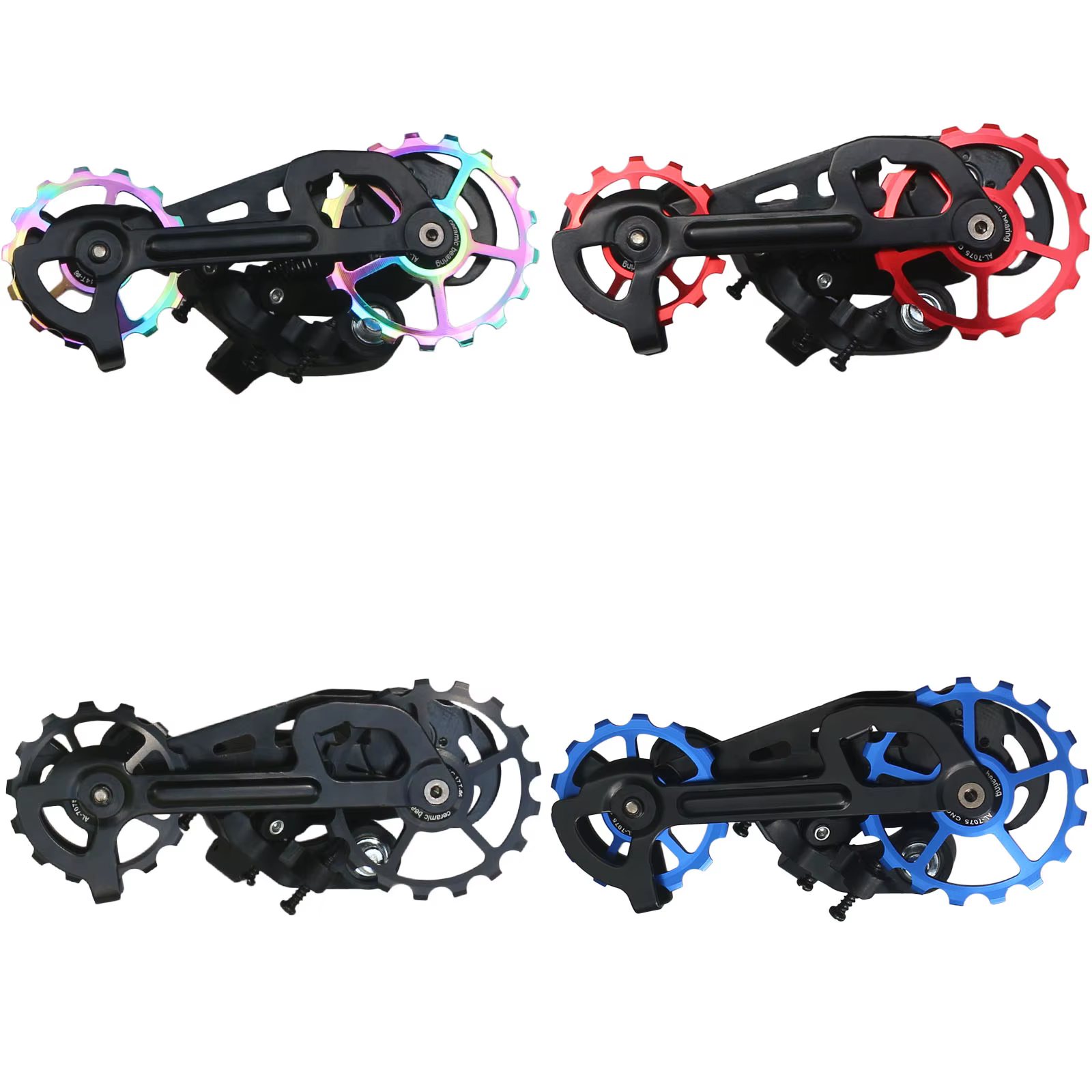 Poulie de dérailleur arrière à rouleau 10T 11T 12T 13T 14T 15T 16T 17T, roulement en céramique, roue