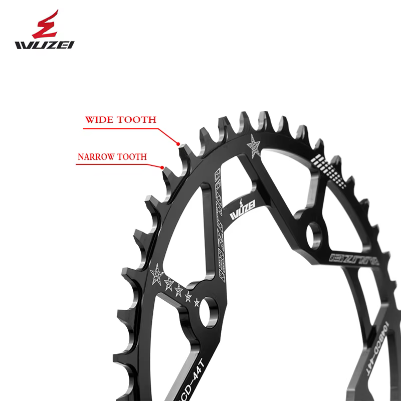 WUZEI 104BCD – chaîne ronde 30T 32T 34T 36T 38T 40T 42T 44T 46T 48T 50T 52T, roue à chaîne étroite e