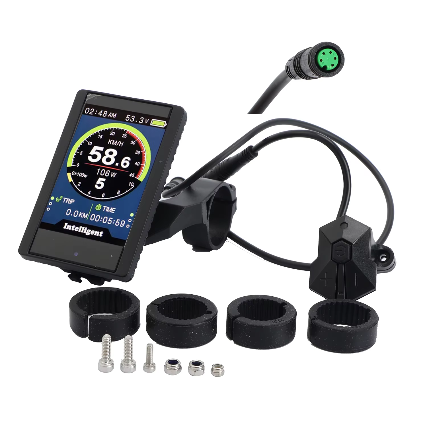 Compteur de vitesse pour vélo électrique avec port USB, écran TFT, P850C pour BAFANG BBS, moteur Mid