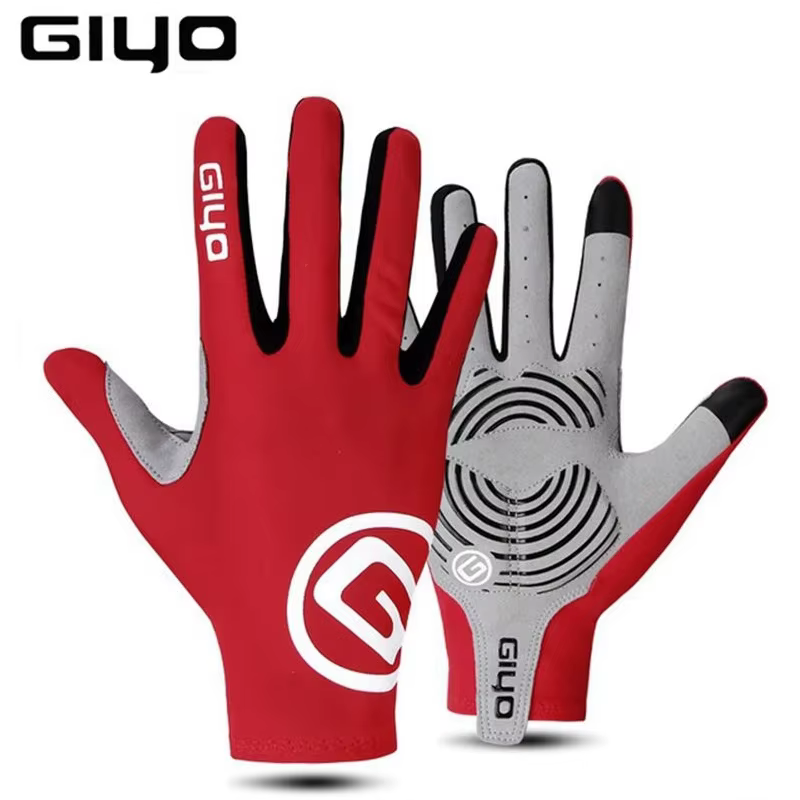 Giyo – gants de cyclisme à doigts complets en tissu Lycra, mitaines longues antidérapantes pour vélo