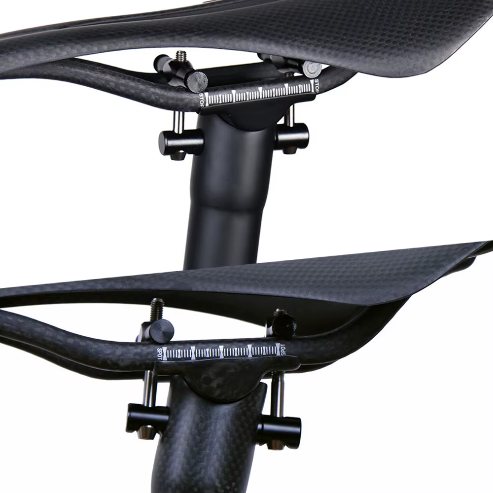 ELITAONE - Tige de selle de vélo entièrement en fibre de carbone - VTT / Vélo de route - 135g - Ultr