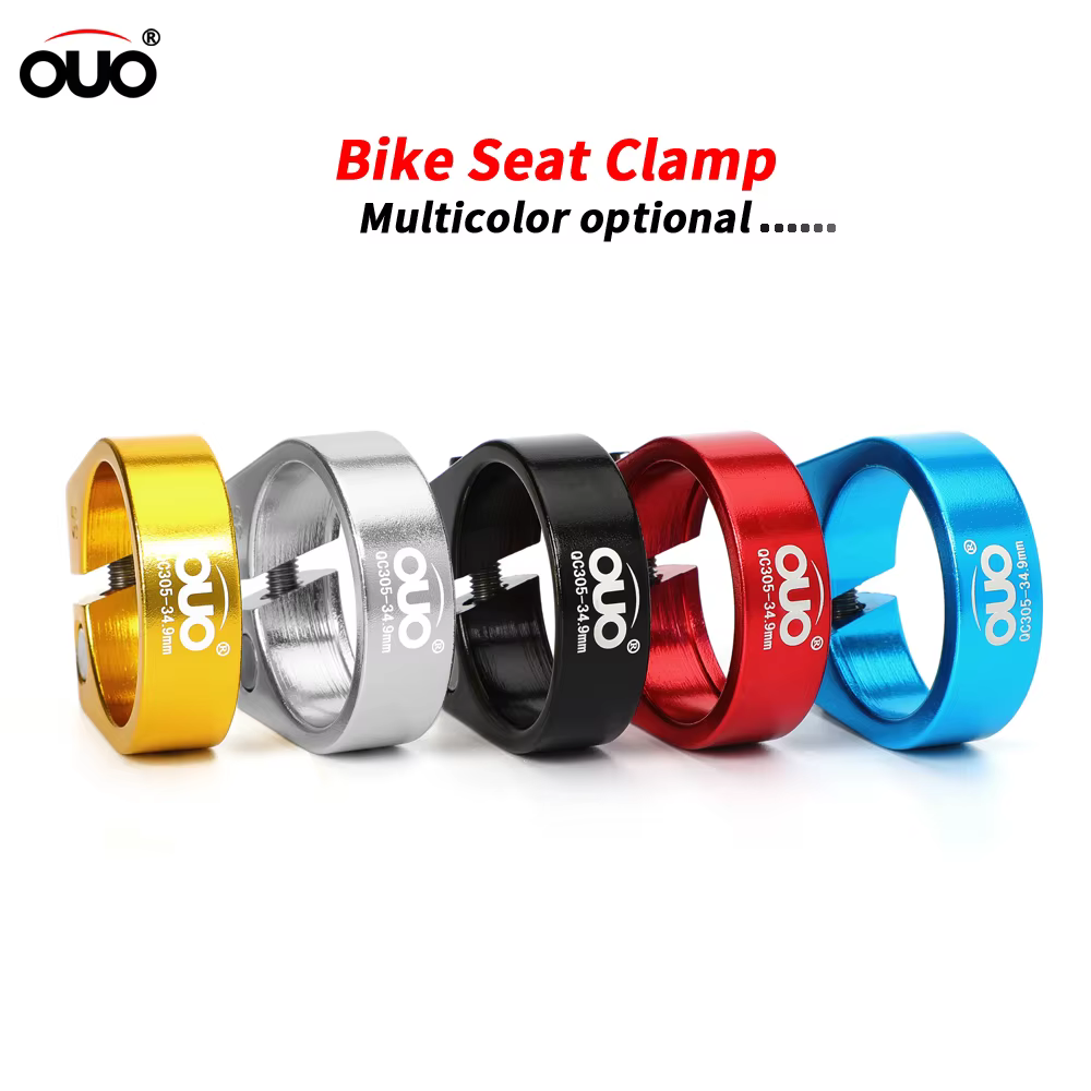 OUO – pince de tige de selle de vélo en aluminium, 28.6/31.8/34.9mm, multicolore, ultralégère, pour