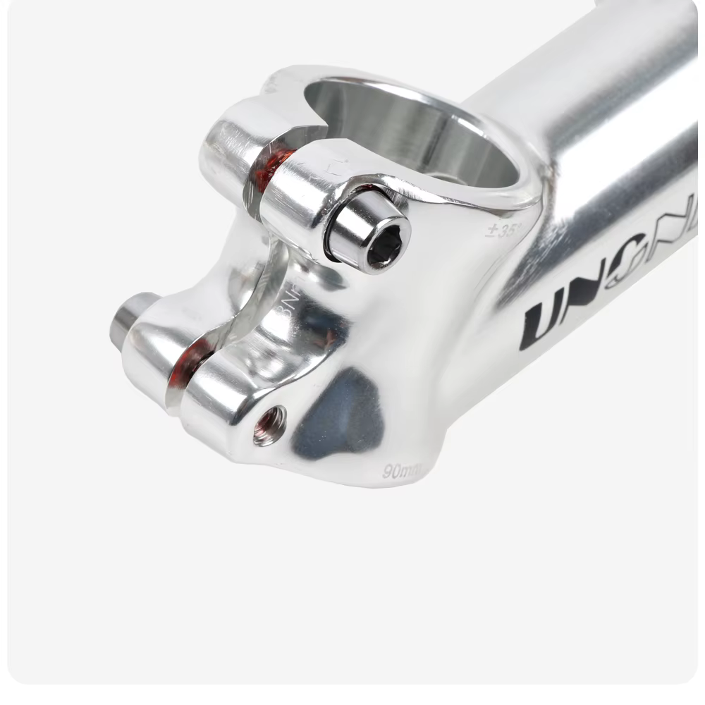 UNO tige de vélo Ultra légère argent 7/17/35 degrés 60 / 70 / 90 / 110 / 120 / 130mm vtt poignée de