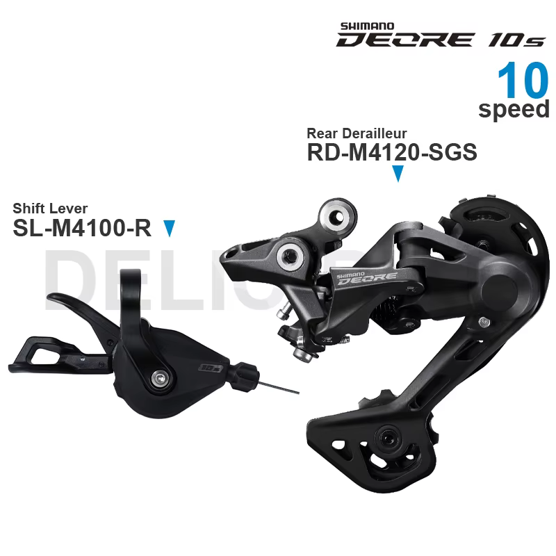 Groupe Shimano Deore M4120 2x10v/11v, levier de vitesses SL-M4100 et dérailleur arrière RD-M5120/RD-