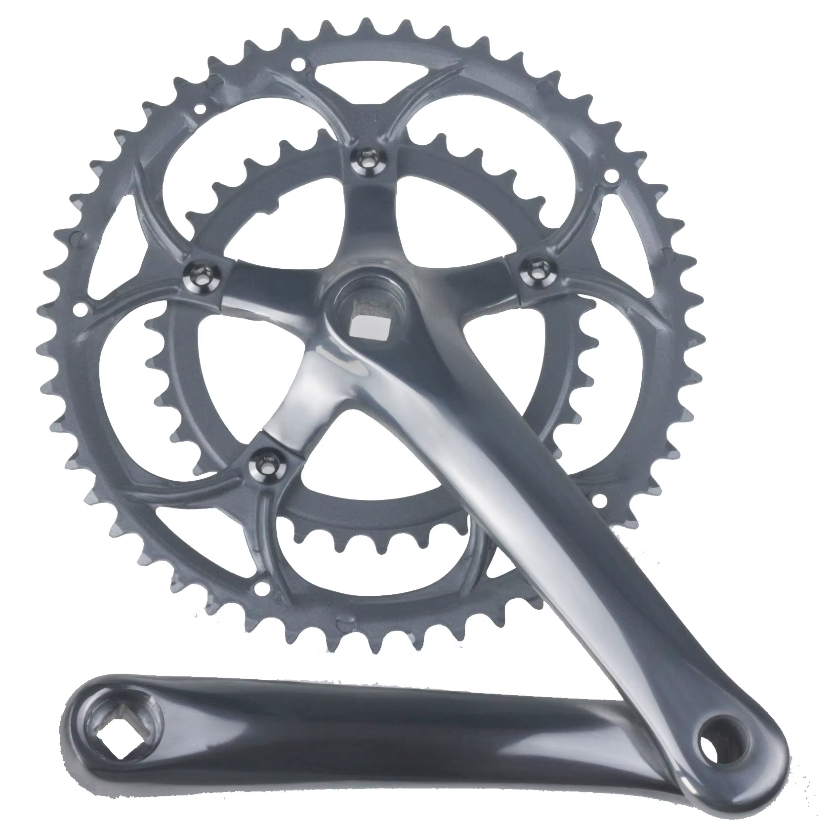 Pédalier de vélo de route en alliage d'aluminium 50-34T 8/9S, pignon à trou carré de 170mm, accessoi