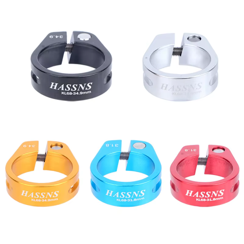 HASSNS Collier de fixation de tige de selle de vélo 31.8/34.9MM pour VTT à tige télescopique 27.2/28