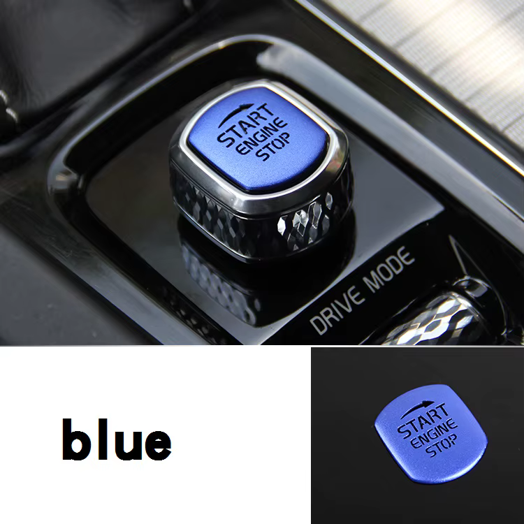 Accessoires de voiture pour Volvo XC60 XC90 S90 V90 V60 S60 : Autocollants décoratifs pour bouton de