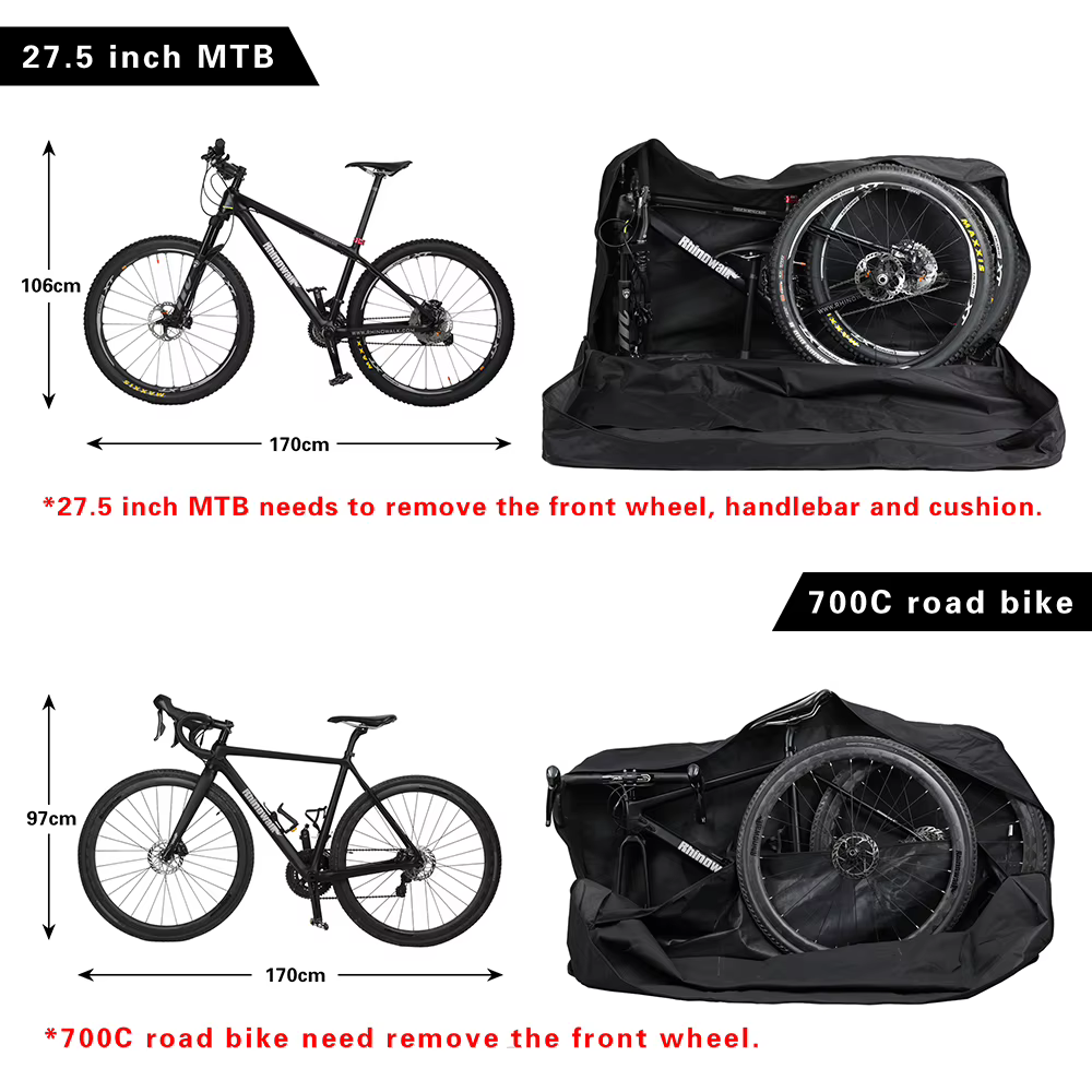 Rhinowalk – sacs de rangement pour vélos de route, 27.5 pouces et moins, 700c, accessoires épais, no