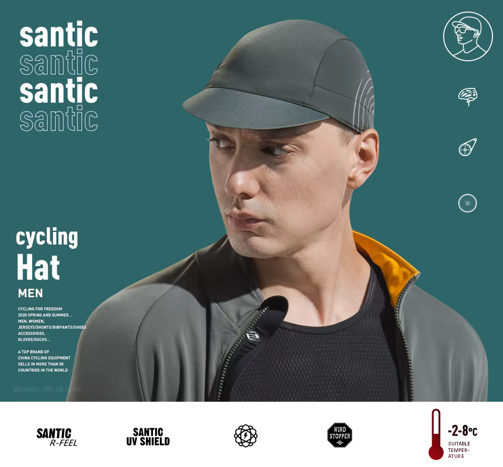 Santic chapeau de cyclisme vtt casquette de sport printemps été respirant séchage rapide vélo équita