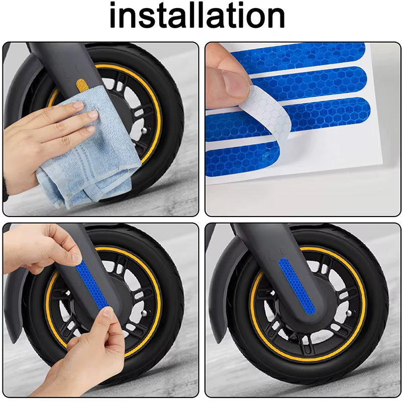 Autocollant réfléchissant de couverture de roue avant et arrière pour Ninebot Max G30 G2 G65, access