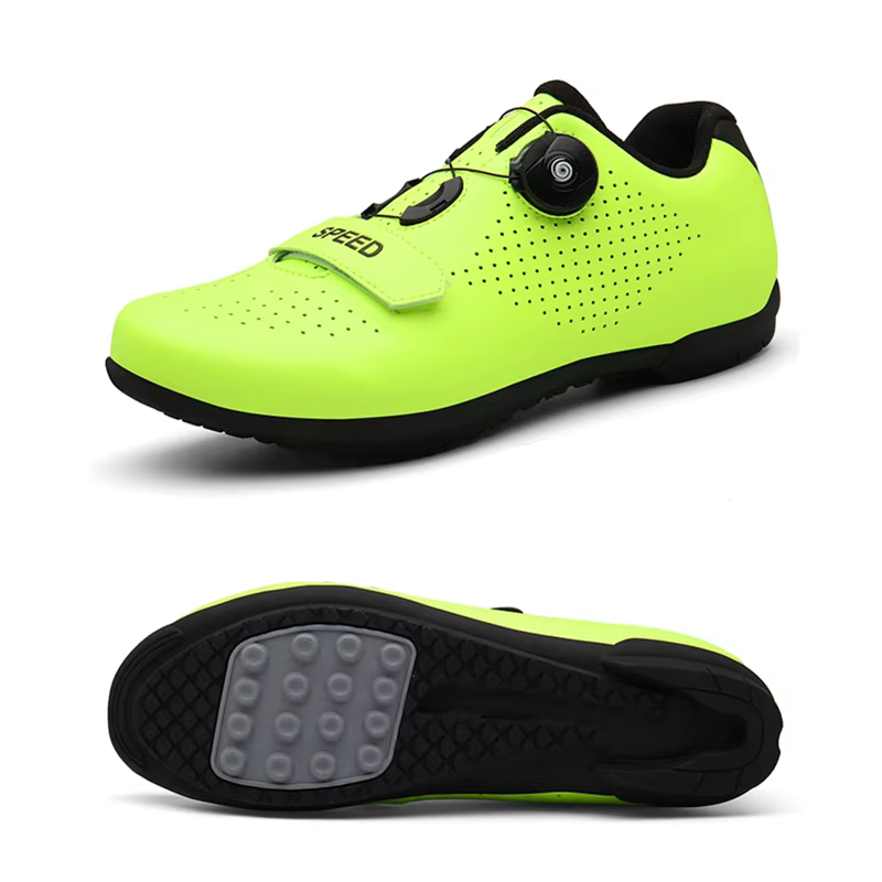 Nouvelles chaussures de cyclisme sur route de course respirant sans verrouillage baskets de vélo hom